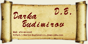 Darka Budimirov vizit kartica